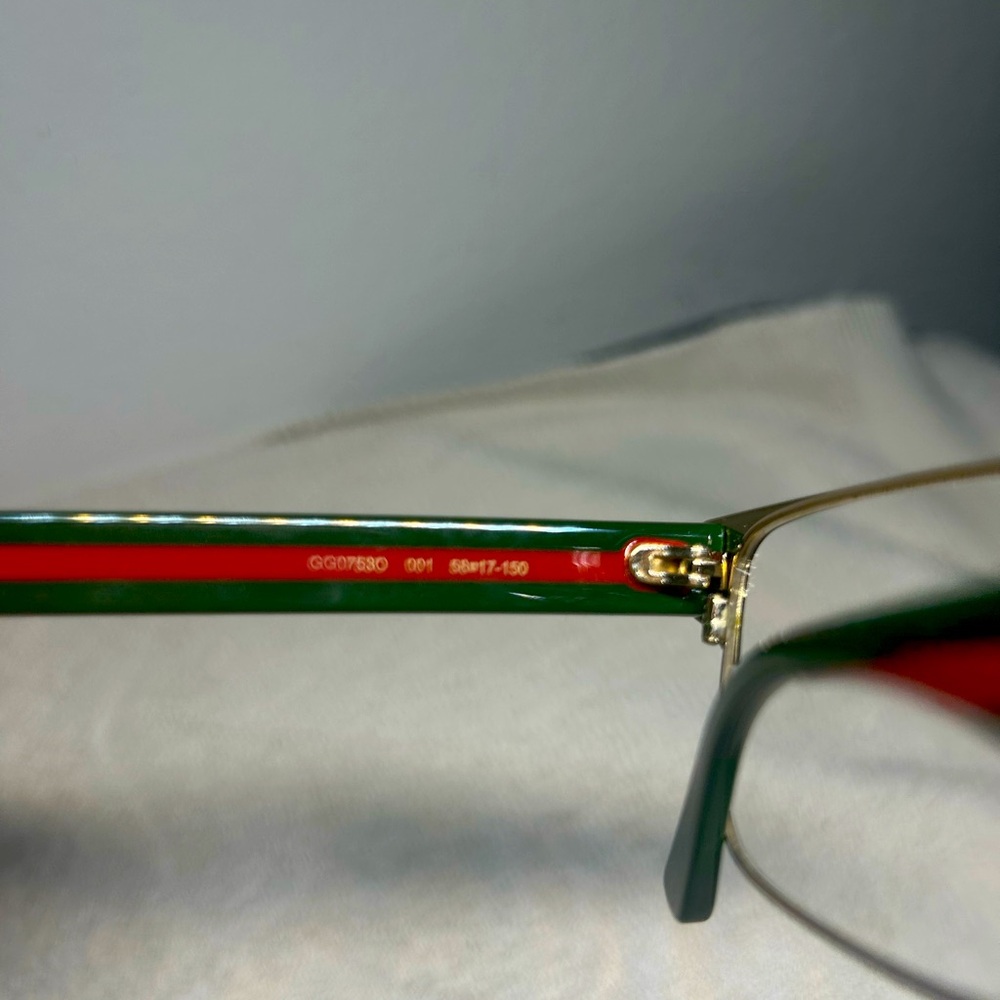 Gucci Men’s Eyeglasses, Size 58mm-17mm-50mm, Slightly Preowned. - Picture 8 of 8